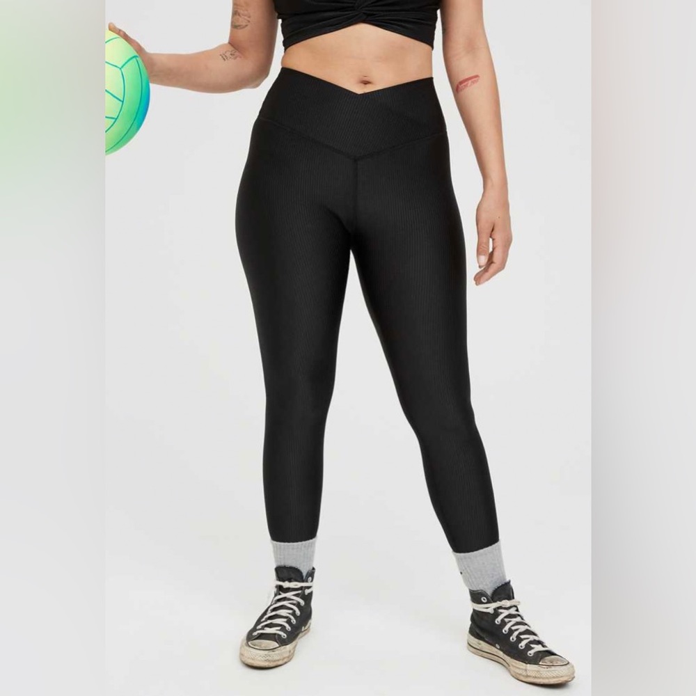 Aerie Real Me High Waisted Crossover Legging